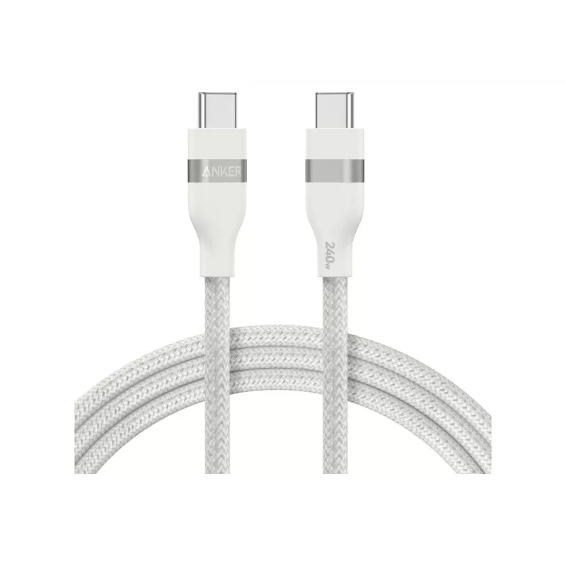 USB-C–USB-C kaabel Anker A82E2 — USB 2.0, 0,9 m, valge