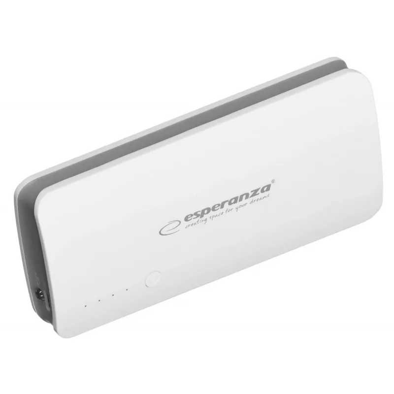 Portable charger Esperanza EMP106WE Radium — 8000 mAh, 3-seadme väljund, Micro-USB sisend, 5V/2A & 5V/1.5A/1A väljundid, hall