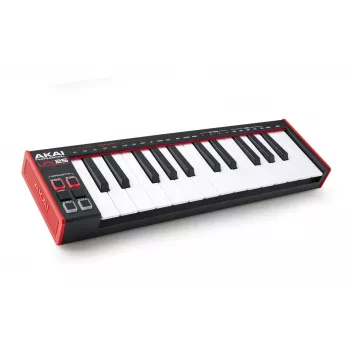 AKAI LPK25 MKII 25-klahviga USB-toitega mini MIDI-klaviatuur — oktavinihe, arpedžaator, 6 nuppu, punane