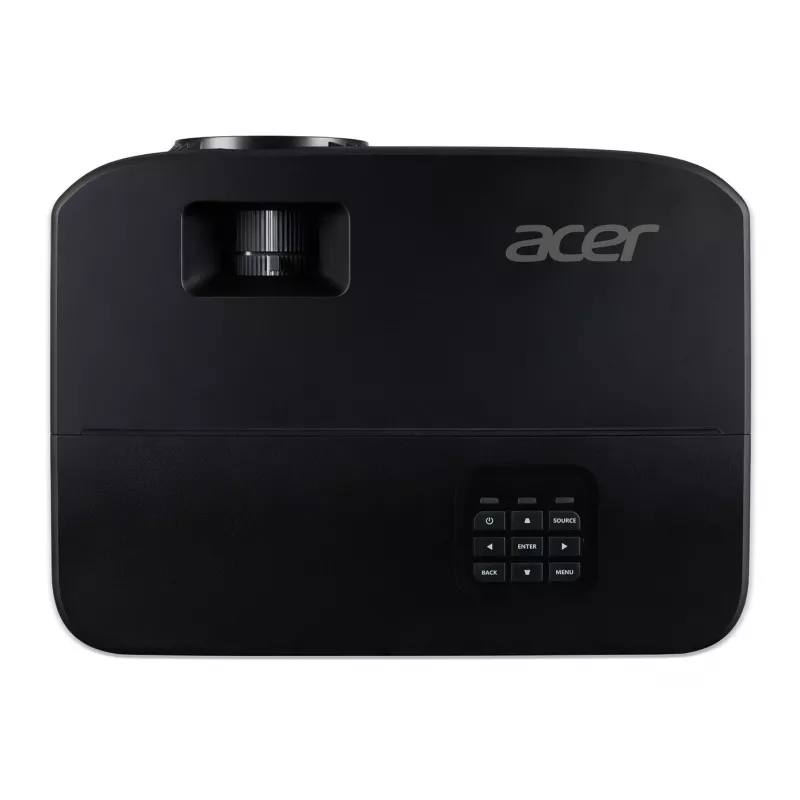 Standard throw projector Acer X1229HP — DLP, XGA (1024x768), 4800 ANSI luumenit, 210W lamp, must, 2,4 kg