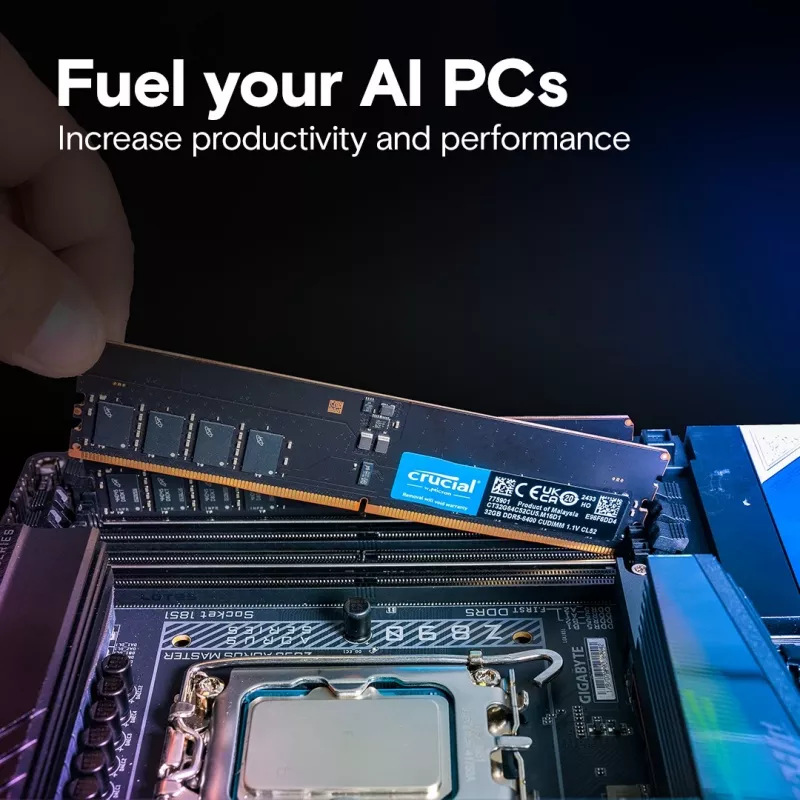 Memory DDR5 64GB/6400 (2*32GB) CL52 CUDIMM