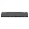 Manhattan 4K@60Hz 8-pordiline HDMI-jaotur skaleerimise vähendamisega, jaotab ühe HDMI-sisendi kaheksale HDMI-väljundile (1x8), 18G, EDID-lüliti skaleerimise vähendamiseks, must