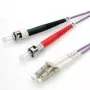 VALUE LWL-kaabel 50/125µm OM4, LC/ST, Violetne 1,0m (21.99.8771)