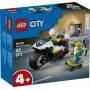 LEGO City politseimootorratta tagaajamise komplekt 60455 — 65 tükki, 2 minifiguuri, vanusele 4+