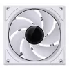 120 mm Jonsbo ZK-120W Reverse ARGB valge korpuseventilaator, 120 mm PWM, varjestatud kaabel