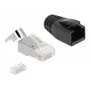 DeLOCK 66903 traatühendus RJ-45 Must Metallist Isane 25 tk