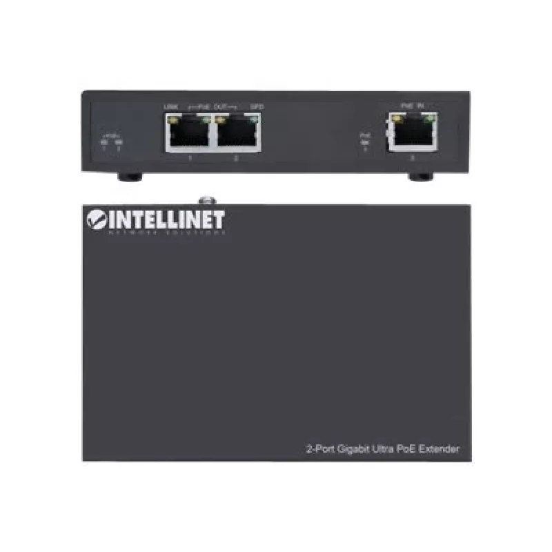 Võrgusaatja Intellinet 2-pordine Gigabit Ultra PoE pikendaja