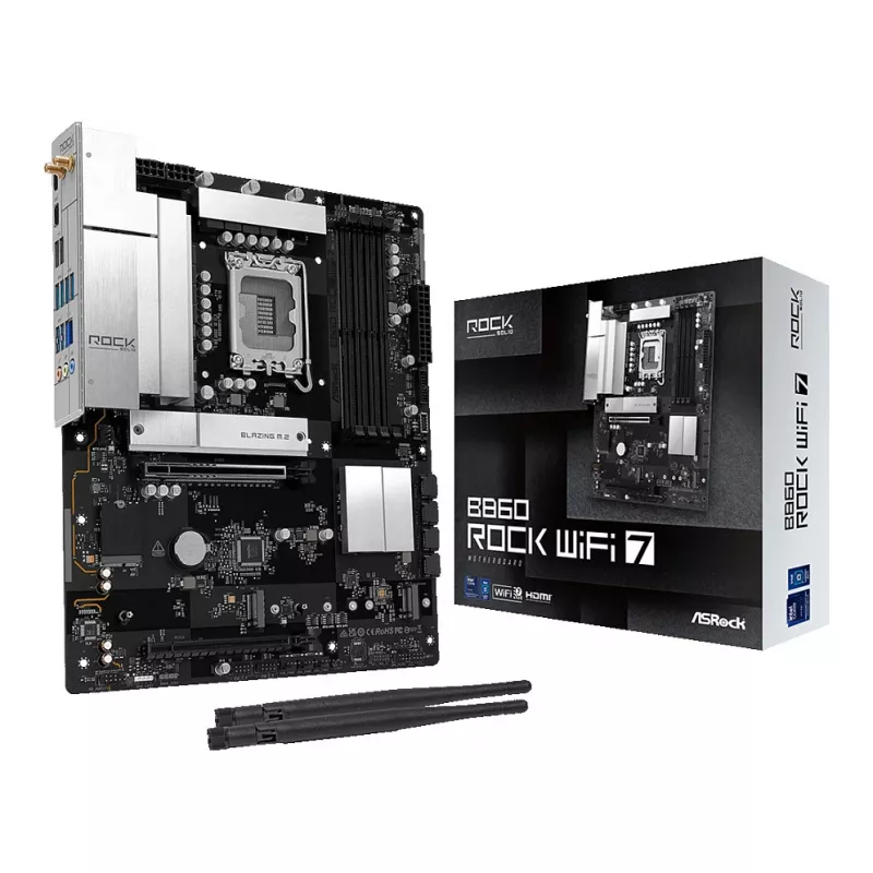 ASRock B860 Rock WiFi 7 ATX emaplaat
