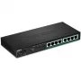 TRENDnet TPE-TG84 - Lüliti - 8 x 10/100/1000 (PoE+) - lauaarvutile, seinale paigaldatav - PoE+ (120 W)