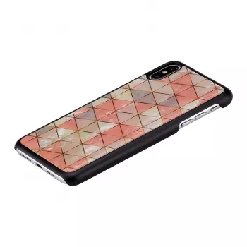 Kaitsev nutitelefoniümbris iKins iPhone XS Max jaoks — teemantmustriga, must