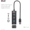 USB jaotur CLUB3D USB 3.2 Gen1 Type-A 3 pordiga ja Gigabit Ethernetiga