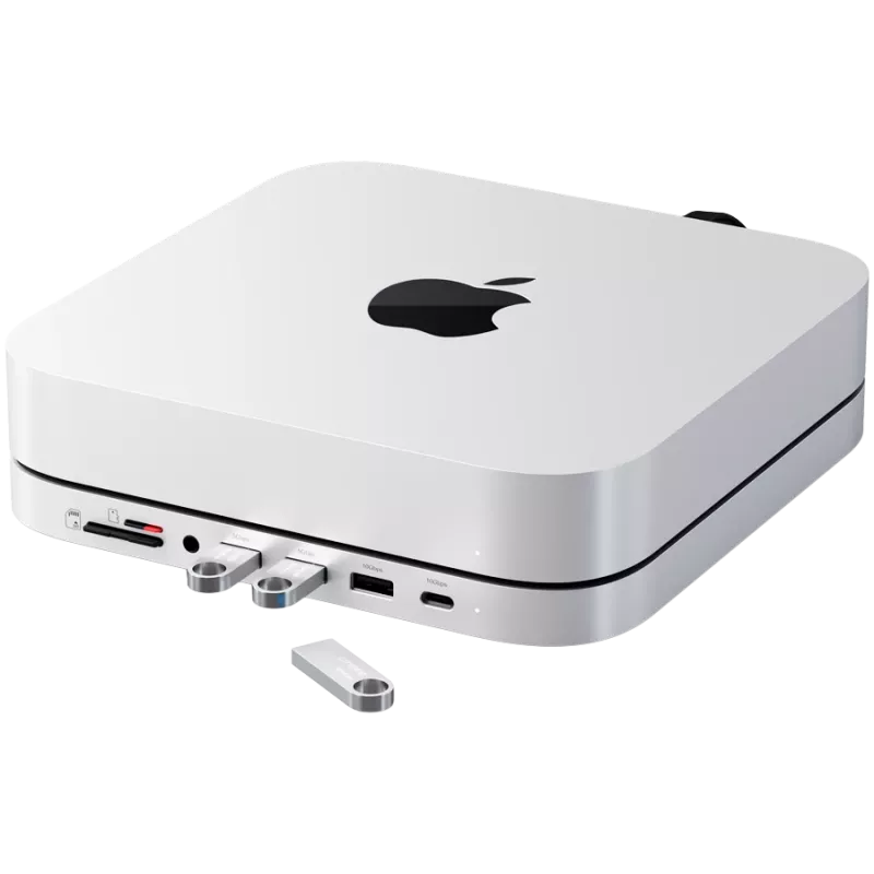 Sülearvuti dokk Satechi ST-GMMSHS juhtmega USB 3.2 Gen 2 USB-C valge