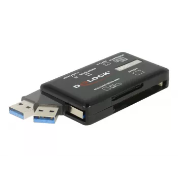 DeLOCK SuperSpeed USB-kaardilugeja CF SD Micro SD MS M2 xD 5 Gbps