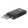 DeLOCK SuperSpeed USB-kaardilugeja CF SD Micro SD MS M2 xD 5 Gbps