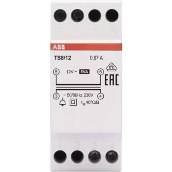 Uksekella trafo 8VA, 12VAC TS8/12 (2CSM228685R0812)