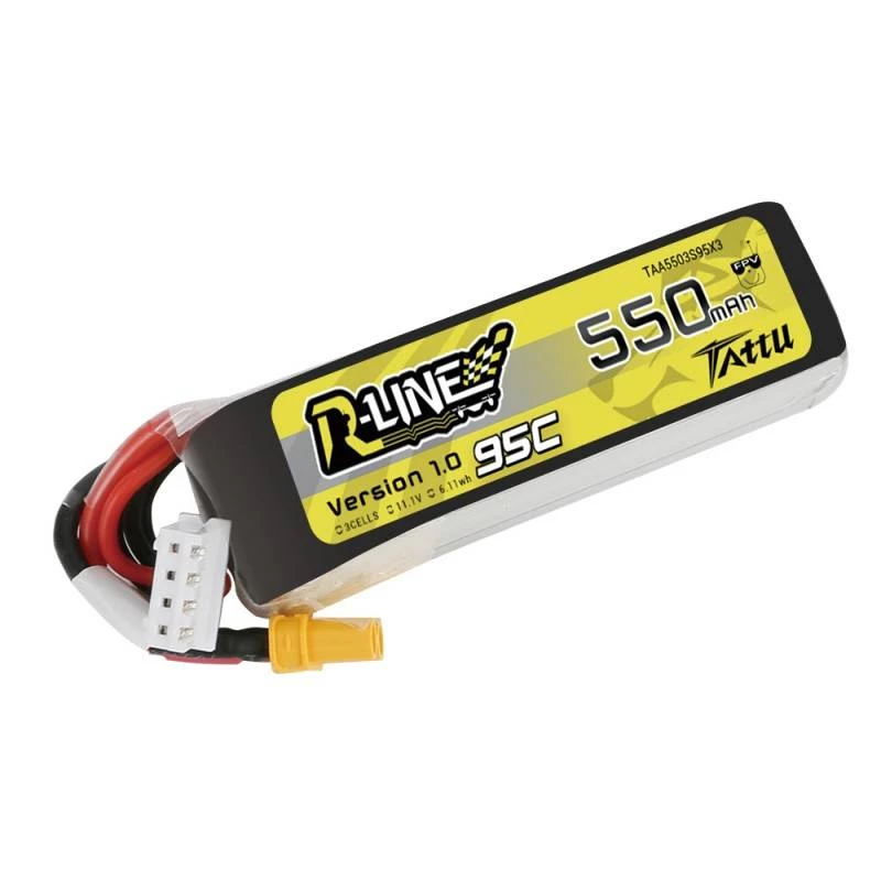 Aku Tattu R-Line 550mAh 11.1V 95C 3S1P XT30