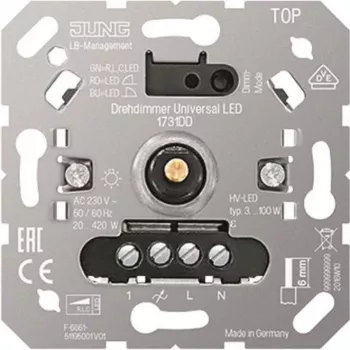 Pöörlev dimmer jung 1731DD Universaalne LED pöörlev dimmer LED- ja hõõglampidele