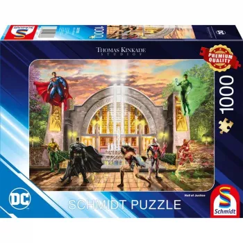 Thomas Kinkade Studios: DC Justice League - Hall Of Justice, pusle 1000 tk