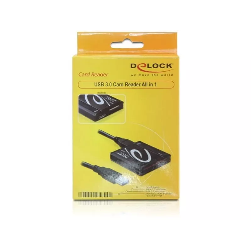 Kaardilugeja DeLOCK USB 3.0 All in 1 91704