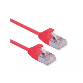 ROLINE DataCenter - patch-kaabel - RJ-45 (M) to RJ-45 (M) - 5 m - U/FTP - CAT 6a - Halogen-Free, Moulded, Snagless, Stranded - Punane, Pantone 199C (21.15.3317)