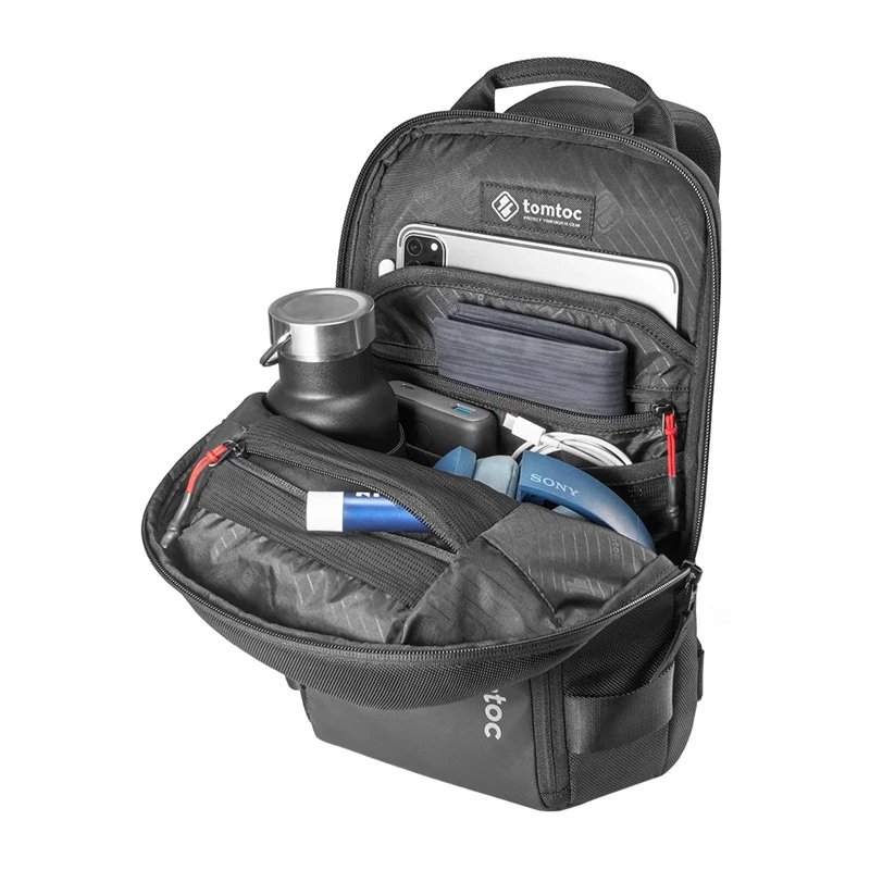 Crossbody kott Tomtoc Navigator-T24 S — must, kompaktne igapäevane kandekott