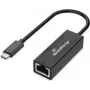 USB USB-C to RJ45 Etherneti adapter MediaRange MRCS237, Gigabit 10/100/1000 Mbps, 20 cm, must