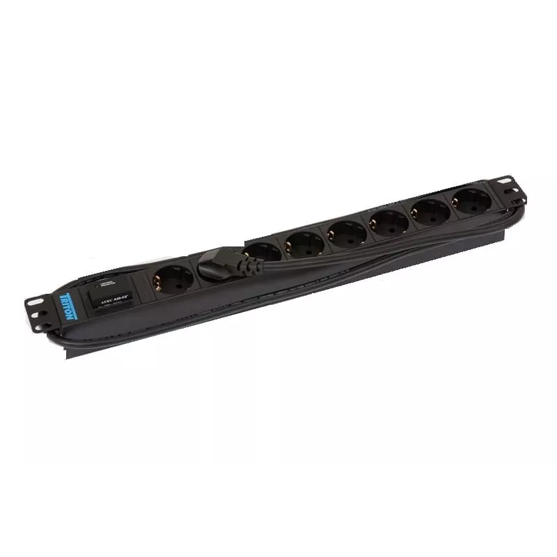 Liigpingekaitse Triton RAB-PD-X08-A1 Must 8 vahelduvvoolu pistikupesa 230V 2m