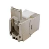 Shielded Cat.6A õhuke Keystone Jack, EQUIP 767223, Toolfree, RJ-45, lame, Silver, 8 pcs