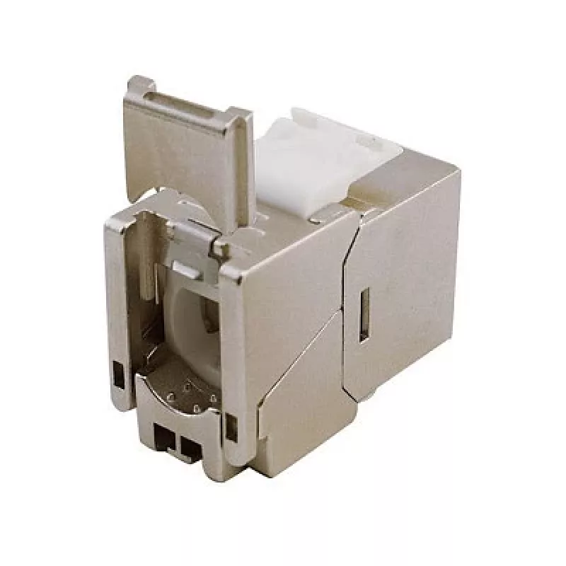 Shielded Cat.6A õhuke Keystone Jack, EQUIP 767223, Toolfree, RJ-45, lame, Silver, 8 pcs