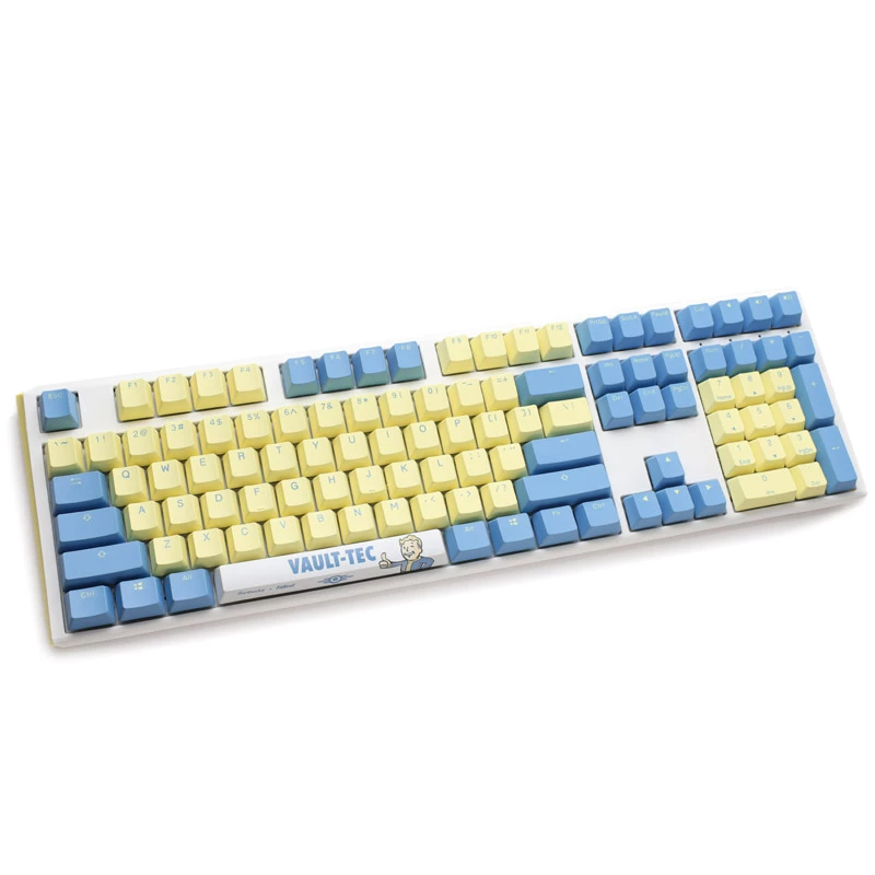 Ducky x Fallout Vault-Tec Limited Edition One 3 mänguriklaviatuur + hiirematt - MX-Sinine (US)