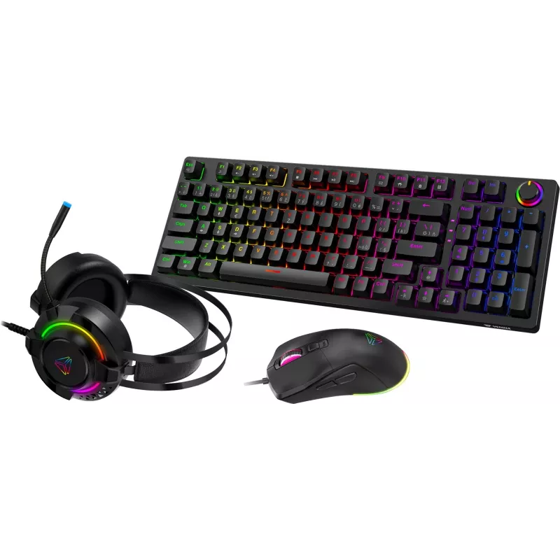 Mängukomplekt Yenkee YGS 03 ECLIPSE 3-in-1 (klaviatuur, hiir, peakomplekt)