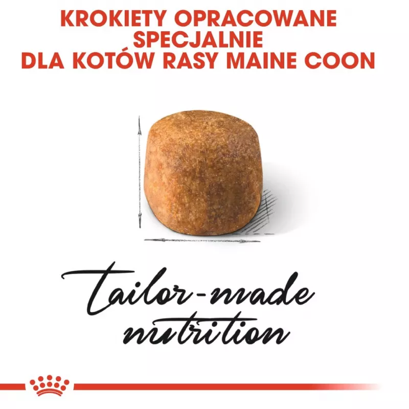 Kuiv kassitoit Royal Canin Maine Coon Adult 10 kg — linnuliha (kana), 31% valku, 20% rasva