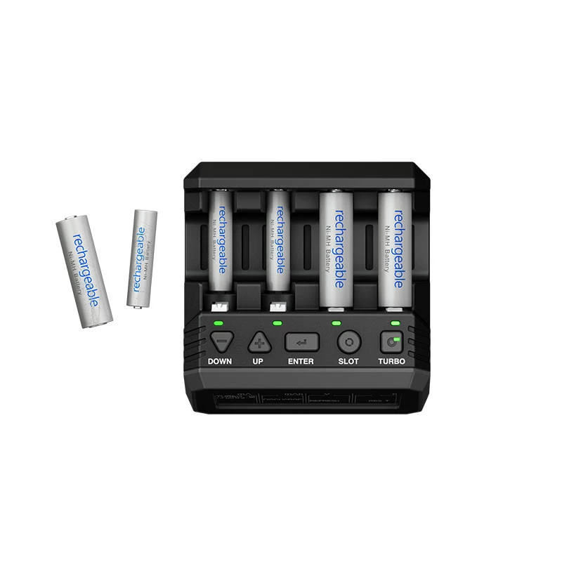 Akulaadija SKYRC NC2200 4‑kanaliga AA/AAA 2200mAh elementidele