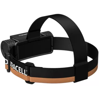 Pealamp Duracell DH2000R Kingikarp — kompaktne must/oranž laetav pealamp