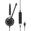 EPOS IMPACT SC 660 USB ML Kõrvaklapid Juhtmega Peapael Kõned/Muusika USB Type-A Must, Hõbedane