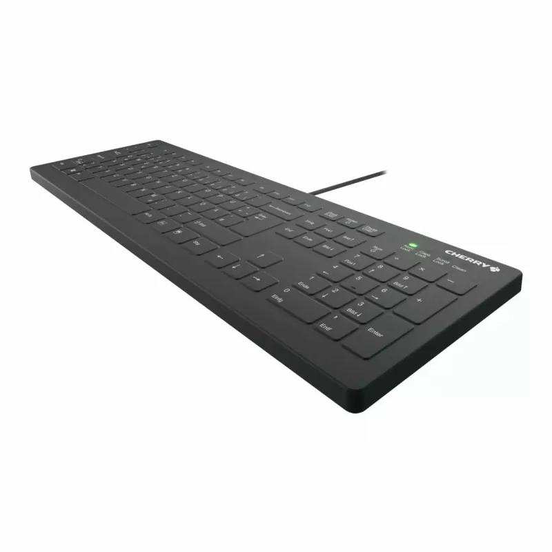 Klaviatuur CHERRY AK-C8112 Medical USB QWERTZ saksa must valge täissuuruses