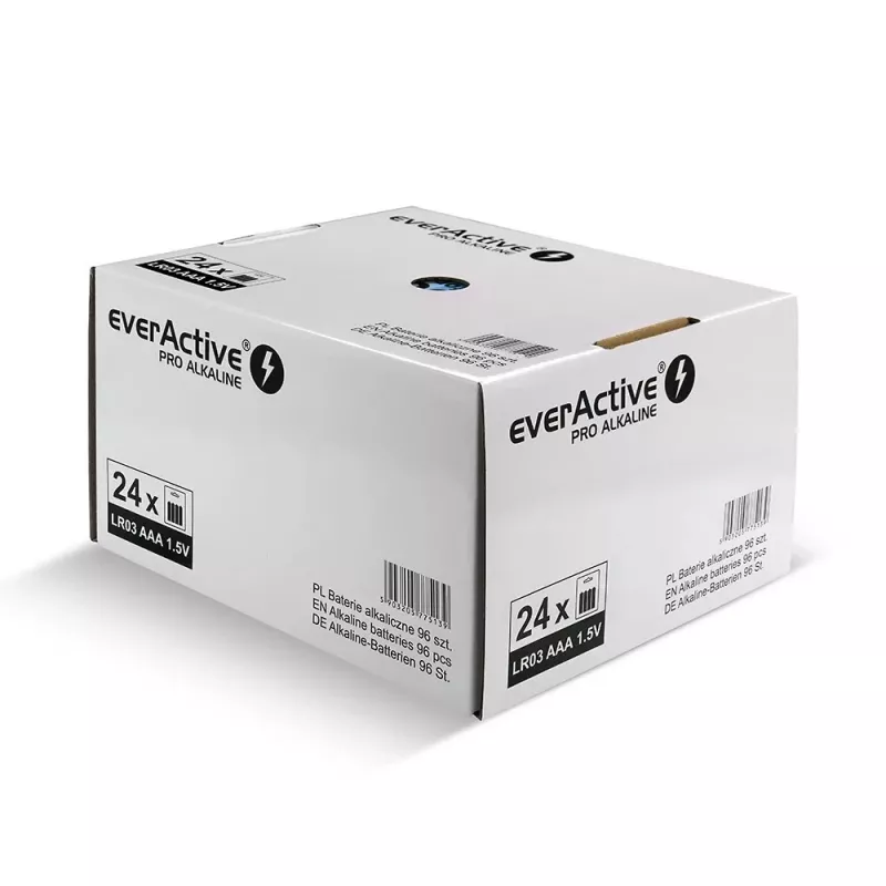Leelispatareid everActive AAA LR034BLPADIS — 96 tk pakend