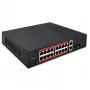 Võrgulüliti QOLTEC 52292 — Gigabit Ethernet PoE, 16x RJ45, 2x RJ45 uplink, 2x SFP