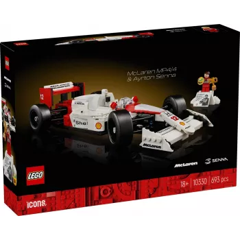 LEGO komplekt McLaren MP4/4 Ayrton Senna 10330 — LEGO ICONS mudelauto väljapanek