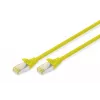Patch-juhe Digitus CAT 6A S/FTP DK-1644-A-0025/Y 0,25 m kollane