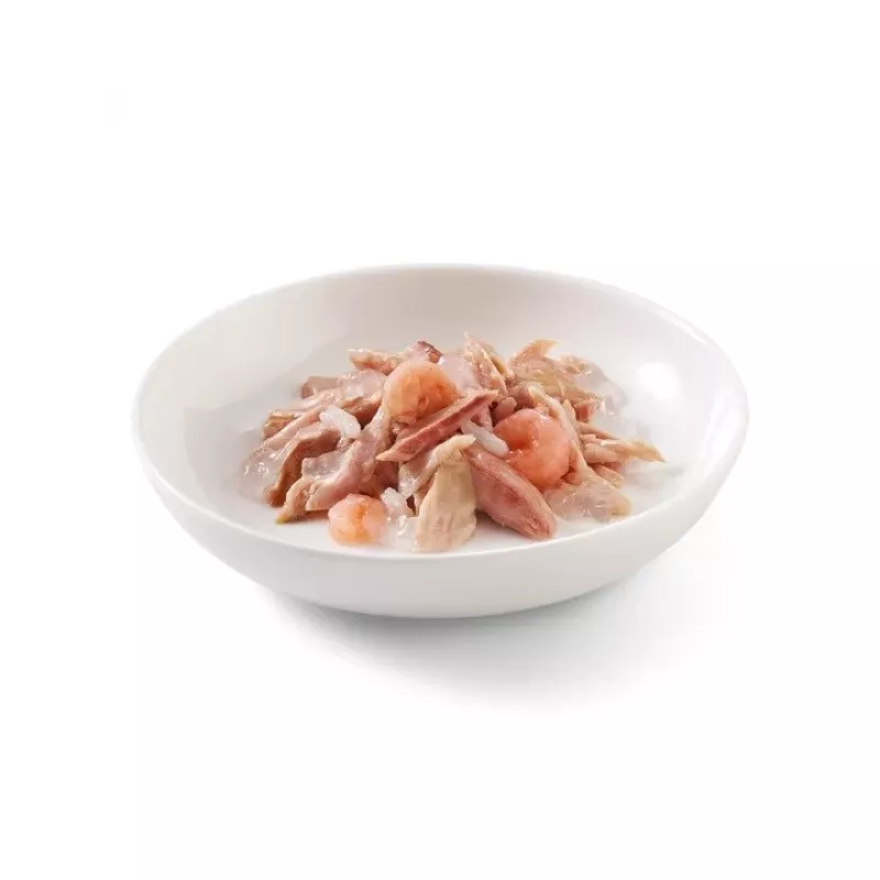 SCHESIR tarrendis tuunikala krevettidega - märg kassitoit - 85 g