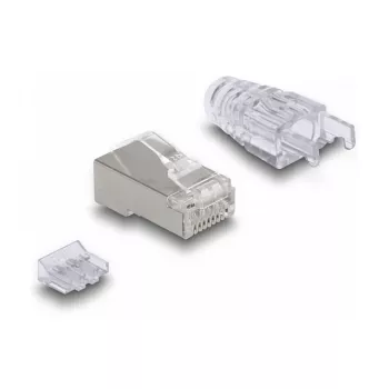 DeLOCK RJ45 modulaarpistik Cat.6 kumera riivi ja paindekaitsega 50 tk