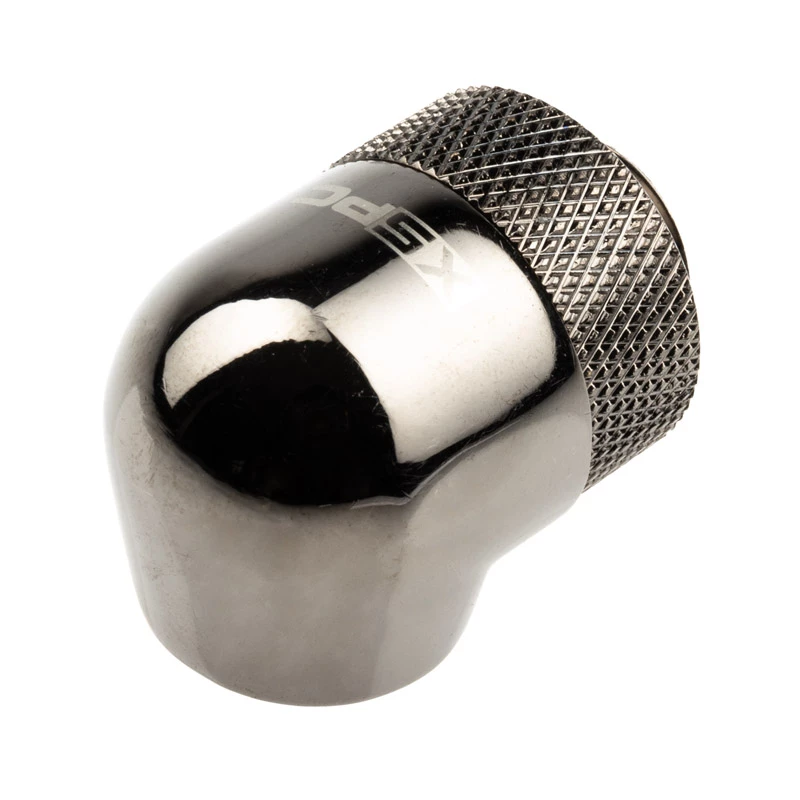 XSPC 90° adapter G1/4 tolli AG G1/4 tolli IG, pööratav, must kroom, 4 tk komplekt