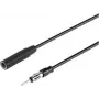 Renkforce 1 m auto antenni pikenduskaabel pesa 3,5 mm pistik must RF-5087926 (RF-5087926)