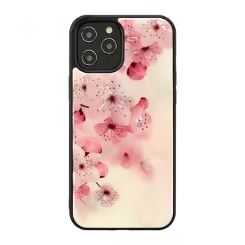 Kaitsev telefonikott iKins Apple iPhone 12 / 12 Pro jaoks — kirsiõie disain