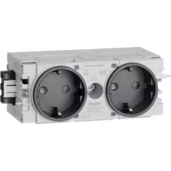 Hager Dado Trunking Plug-In Module (W x H x T) 120 x 50 x 61 mm GS20009011 1 tk grafiitmust (RAL 9011) (GS20009011)
