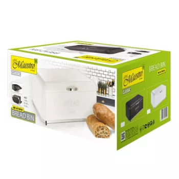 Leivakarp Maestro MR1677-AR-W — ristkülikukujuline roostevaba teras, valge, 340×220×160 mm