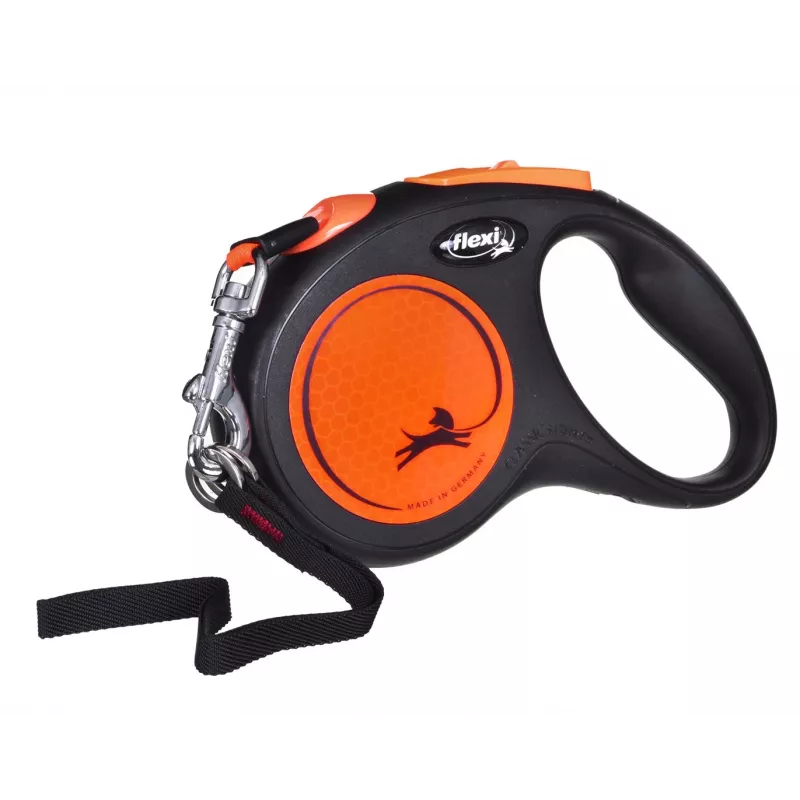 FLEXI uus Neon M - automaatne jalutusrihm - 5 m