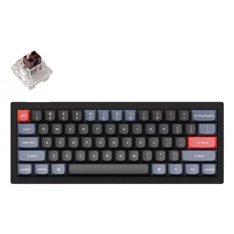 Klaviatuur Wrl V4 RGB/CARBON Must V4-B3 Keychron
