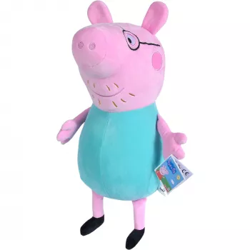 Pehme plüüsist mänguasi SIMBA Peppa Pig Papa Pig, 37 cm, plüüsfguur kaisutamiseks ja mängimiseks